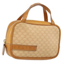 CELINE Macadam Canvas Hand Bag PVC Beige Gold Auth 142798-1