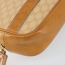CELINE Macadam Canvas Hand Bag PVC Beige Gold Auth 142798-9
