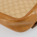 CELINE Macadam Canvas Hand Bag PVC Beige Gold Auth 142798-15