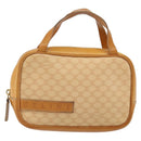 CELINE Macadam Canvas Hand Bag PVC Beige Gold Auth 142798-13