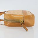 CELINE Macadam Canvas Hand Bag PVC Beige Gold Auth 142798-4