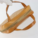 CELINE Macadam Canvas Hand Bag PVC Beige Gold Auth 142798-6