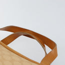 CELINE Macadam Canvas Hand Bag PVC Beige Gold Auth 142798-8