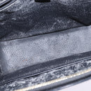 CELINE Macadam Canvas Tote Bag PVC Leather 2way Black Gold Auth 142799-10