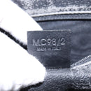 CELINE Macadam Canvas Tote Bag PVC Leather 2way Black Gold Auth 142799-12