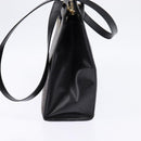 CELINE Macadam Canvas Tote Bag PVC Leather 2way Black Gold Auth 142799-4