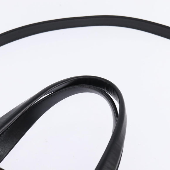 CELINE Macadam Canvas Tote Bag PVC Leather 2way Black Gold Auth 142799