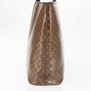 CELINE Macadam Canvas Hand Bag Brown Gold Auth 142800-3