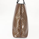 CELINE Macadam Canvas Hand Bag Brown Gold Auth 142800-4