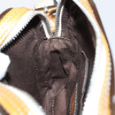 LOEWE Anagram Shoulder Bag Enamel Brown Silver Auth 142804-19