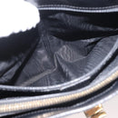 CELINE Macadam Canvas Shoulder Bag PVC Leather Black Gold Auth 142805-23