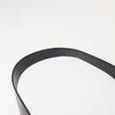 CELINE Macadam Canvas Shoulder Bag PVC Leather Black Gold Auth 142805-8