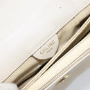CELINE Shoulder Bag Leather Beige Gold Auth 142806-18