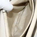 CELINE Shoulder Bag Leather Beige Gold Auth 142806-21