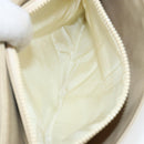 CELINE Shoulder Bag Leather Beige Gold Auth 142806-22