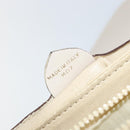 CELINE Shoulder Bag Leather Beige Gold Auth 142806-12