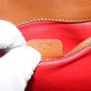 CELINE Shoulder Bag Leather Brown Gold Auth 142807-12