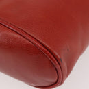 LOEWE Velazquez Hand Bag Leather Red Gold Auth 142809-14