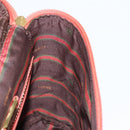 LOEWE Velazquez Hand Bag Leather Red Gold Auth 142809-18