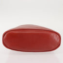 LOEWE Velazquez Hand Bag Leather Red Gold Auth 142809-5