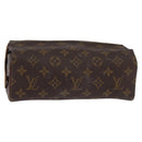 LOUIS VUITTON Monogram Trousse Patte Pression Cosmetic Pouch M47636 Auth 142810-1