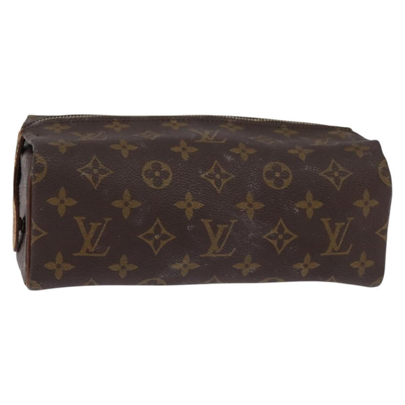 LOUIS VUITTON Monogram Trousse Patte Pression Cosmetic Pouch M47636 Auth 142810