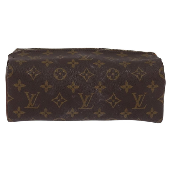 LOUIS VUITTON Monogram Trousse Patte Pression Cosmetic Pouch M47636 Auth 142810