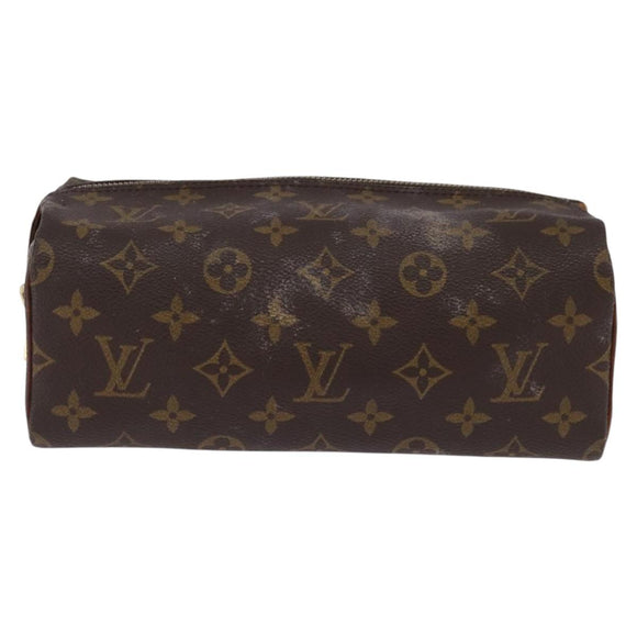 LOUIS VUITTON Monogram Trousse Patte Pression Cosmetic Pouch M47636 Auth 142810