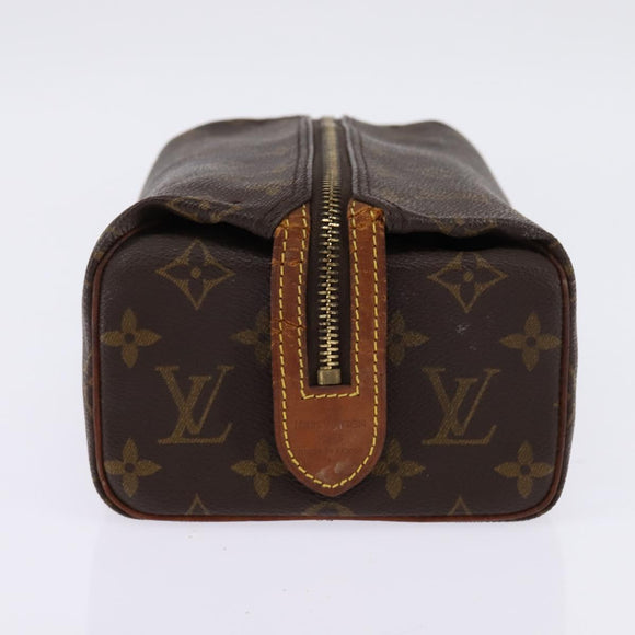 LOUIS VUITTON Monogram Trousse Patte Pression Cosmetic Pouch M47636 Auth 142810