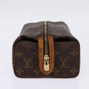 LOUIS VUITTON Monogram Trousse Patte Pression Cosmetic Pouch M47636 Auth 142810-4