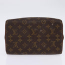 LOUIS VUITTON Monogram Trousse Patte Pression Cosmetic Pouch M47636 Auth 142810-6