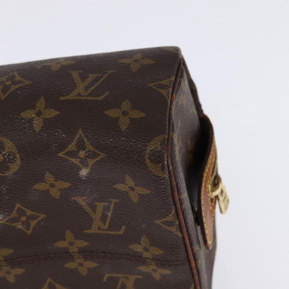 LOUIS VUITTON Monogram Trousse Patte Pression Cosmetic Pouch M47636 Auth 142810