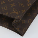 LOUIS VUITTON Monogram Sac Plat Hand Bag M51140 LV Auth 142812-14