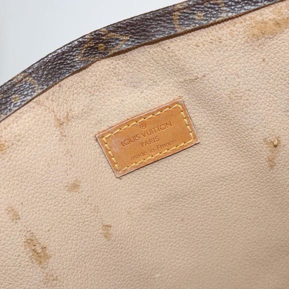 LOUIS VUITTON Monogram Sac Plat Hand Bag M51140 LV Auth 142812