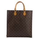 LOUIS VUITTON Monogram Sac Plat Hand Bag M51140 LV Auth 142812-13