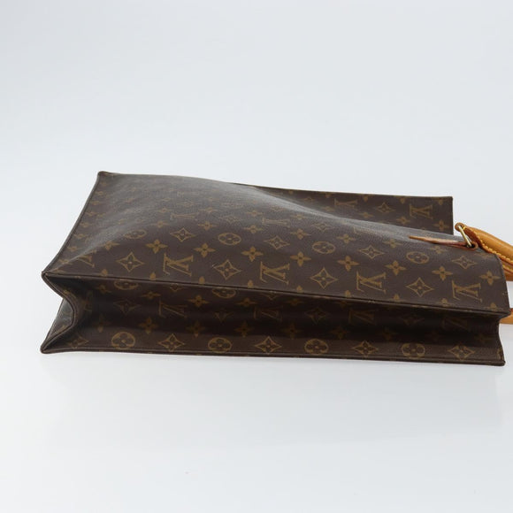 LOUIS VUITTON Monogram Sac Plat Hand Bag M51140 LV Auth 142812