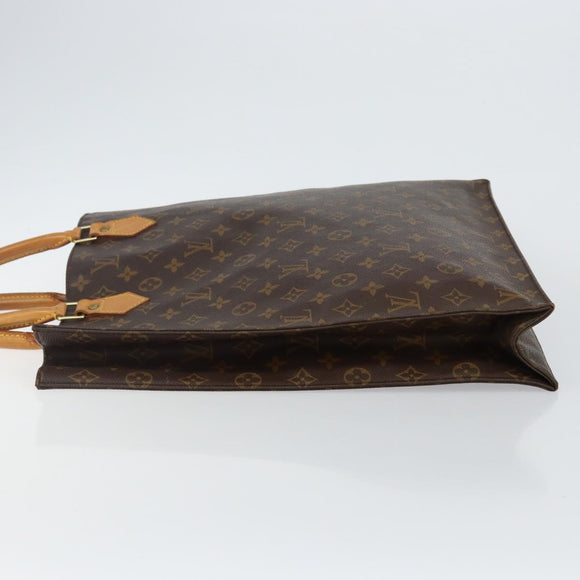 LOUIS VUITTON Monogram Sac Plat Hand Bag M51140 LV Auth 142812