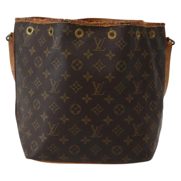 LOUIS VUITTON Monogram Petit Noe Shoulder Bag M42226 LV Auth 142813