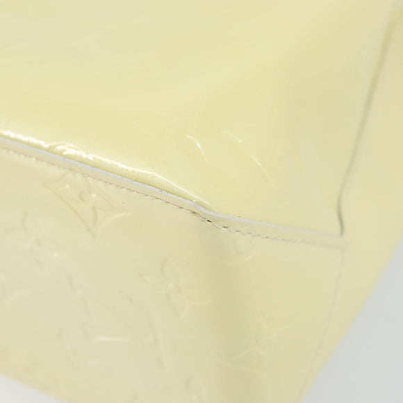 LOUIS VUITTON Monogram Vernis Reade PM Hand Bag Perle M91336 LV Auth 142816