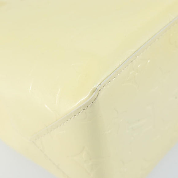 LOUIS VUITTON Monogram Vernis Reade PM Hand Bag Perle M91336 LV Auth 142816