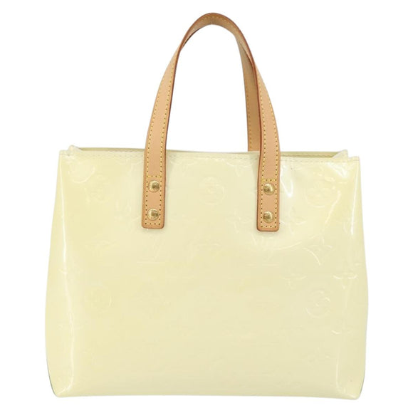 LOUIS VUITTON Monogram Vernis Reade PM Hand Bag Perle M91336 LV Auth 142816