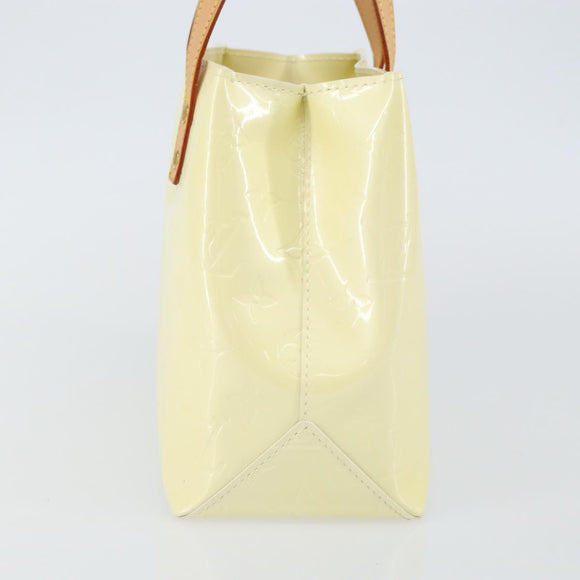 LOUIS VUITTON Monogram Vernis Reade PM Hand Bag Perle M91336 LV Auth 142816