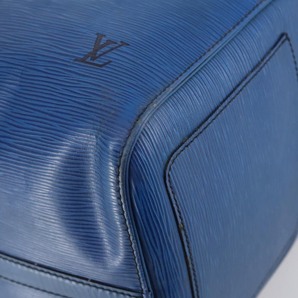 LOUIS VUITTON Epi Keepall 45 Boston Bag Blue M42975 LV Auth 142820