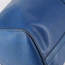 LOUIS VUITTON Epi Keepall 45 Boston Bag Blue M42975 LV Auth 142820-16
