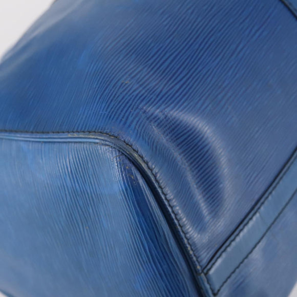LOUIS VUITTON Epi Keepall 45 Boston Bag Blue M42975 LV Auth 142820