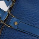 LOUIS VUITTON Epi Keepall 45 Boston Bag Blue M42975 LV Auth 142820-17
