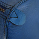 LOUIS VUITTON Epi Keepall 45 Boston Bag Blue M42975 LV Auth 142820-19