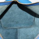 LOUIS VUITTON Epi Keepall 45 Boston Bag Blue M42975 LV Auth 142820-21