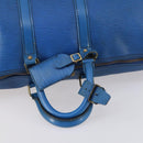 LOUIS VUITTON Epi Keepall 45 Boston Bag Blue M42975 LV Auth 142820-7
