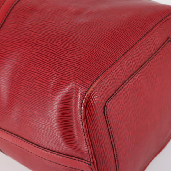 LOUIS VUITTON Epi Keepall 50 Boston Bag Red M42967 LV Auth 142821